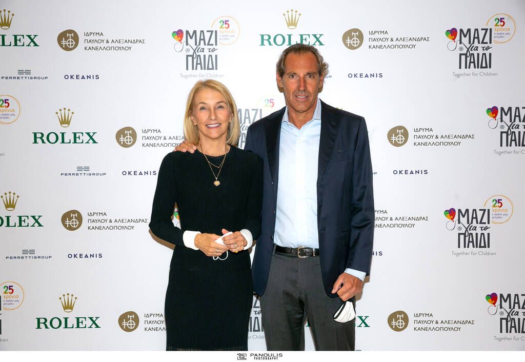 Αριστερά προς τα Δεξιά | Αλεξάνδρα Μαρτίνου-Μαζί για το Παιδί, Νέλλος Κανελλόπουλος, Πρόεδρος Ιδρύματος Π.& Α. Κανελλοπούλου, Χορηγού της εκδήλωσης