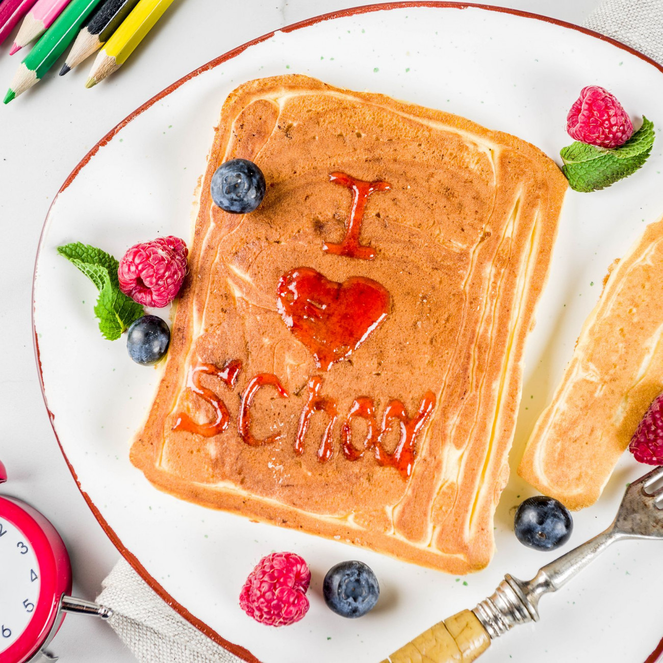 Back To School Breakfast Pancakes