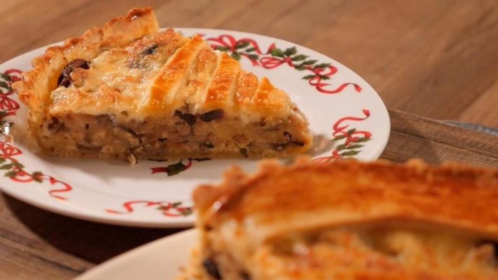 Τάρτα μανιταριών με γλυκό τραχανά (vid)