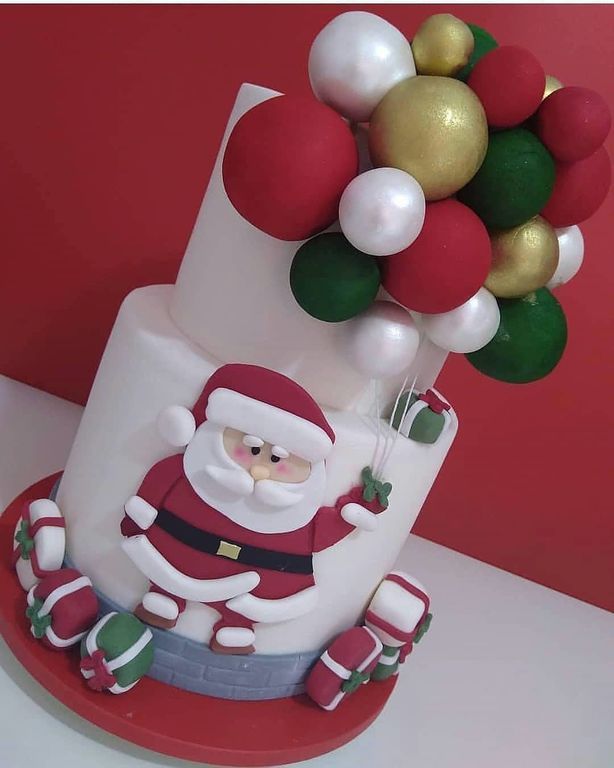 Εντυπωσιακές ιδέες διακόσμησης για τούρτες με θέμα τον Αη Βασίλη (pics)