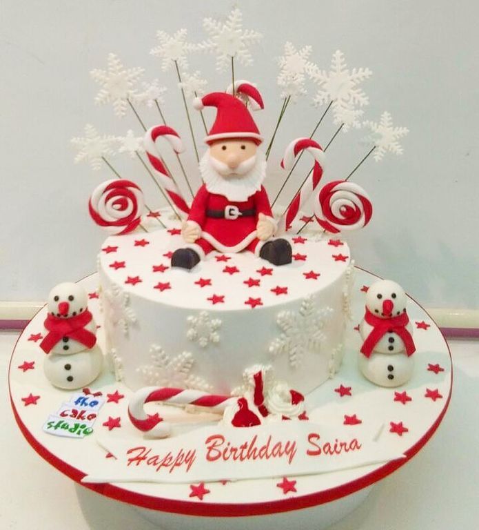 Εντυπωσιακές ιδέες διακόσμησης για τούρτες με θέμα τον Αη Βασίλη (pics)