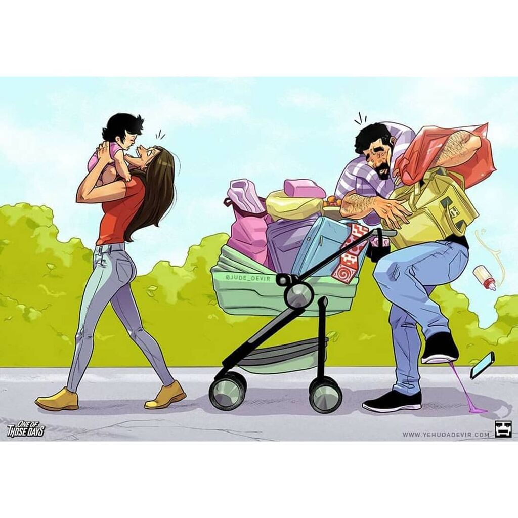 Για πρώτη φορά γονείς: Μπαμπάς αποτυπώνει την εμπειρία του σε υπέροχα σκίτσα (pics)