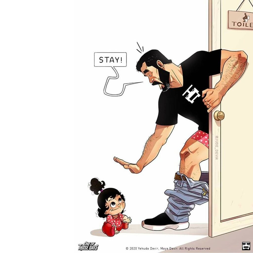 Για πρώτη φορά γονείς: Μπαμπάς αποτυπώνει την εμπειρία του σε υπέροχα σκίτσα (pics)