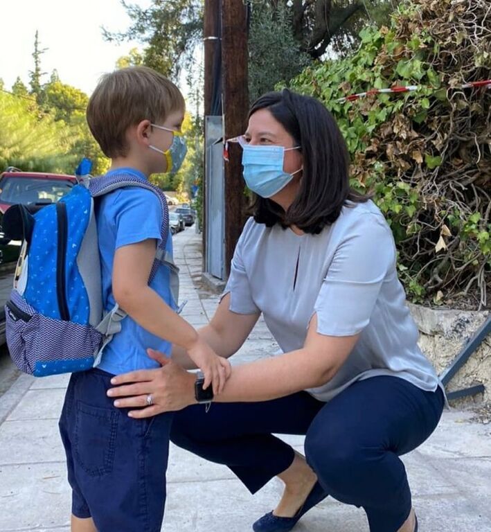 Νίκη Κεραμέως: "Καλημέρα και καλή σχολική χρονιά σε όλους τους μαθητές και εκπαιδευτικούς μας! #ΜαθαινουμεΑσφαλεις"