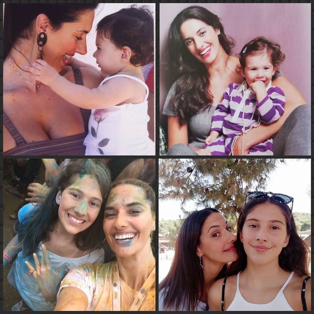 Η Νόνη Δούνια με την κόρη της