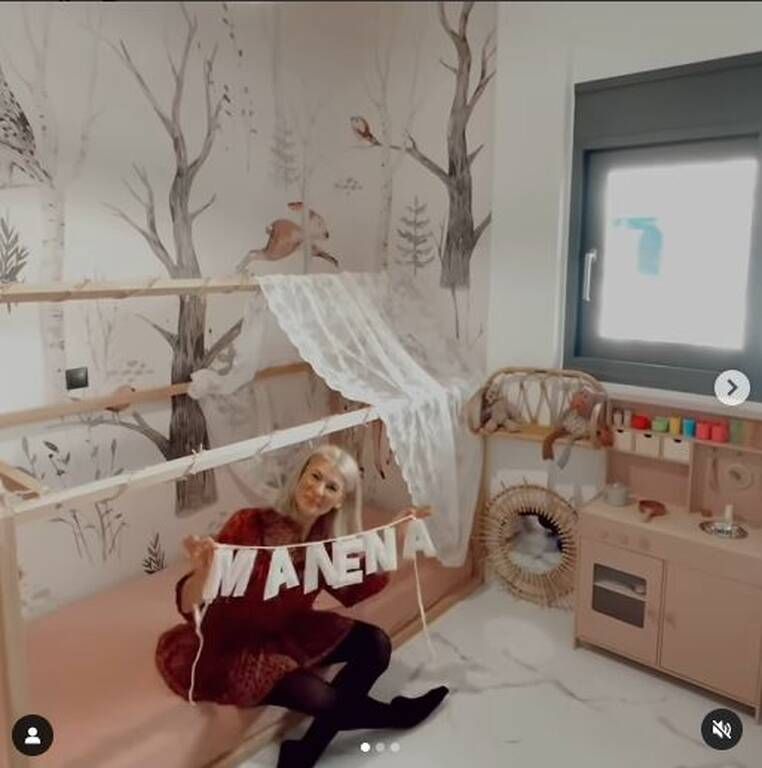 Όλγα Πηλιάκη: Ονειρεμένο το νέο παιδικό δωμάτιο της Μαλένας (εικόνες και vid)