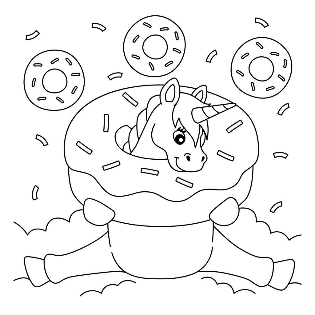 Χρωμοσελίδες με μονόκερους για παιδιά - Δωρεάν εκτύπωση