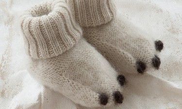 Παιδικές καλτσοπαντόφλες για ζεστά πόδια