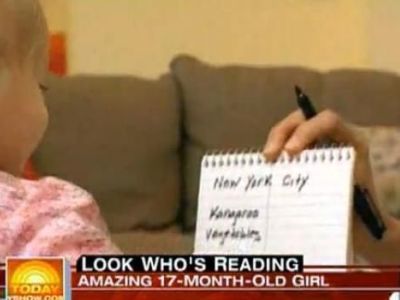 Μόλις 17 μηνών διάβαζε! (Απίστευτο βίντεο)