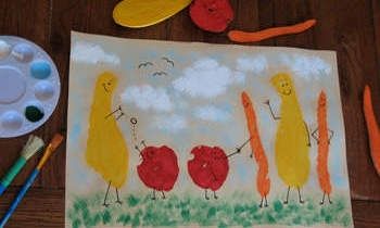 Ζωγραφίστε με φρούτα και λαχανικά