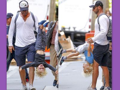 Τα παιδιά της Naomi Watts, παίζουν με τον μπαμπά τους!