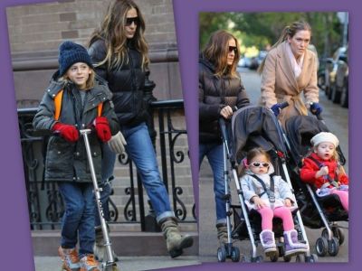Sarah Jessica Parker: Πρωινή βόλτα με τα παιδιά!