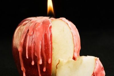 Αρωματικά κηροπήγια από… μήλα!