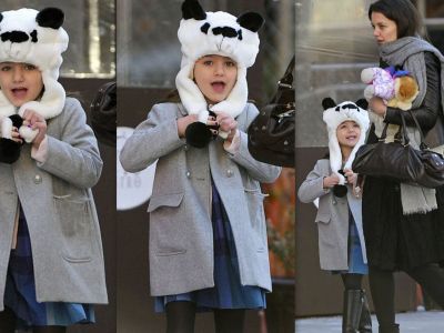 Suri Cruise: Ο πιο παιχνιδιάρικος τρόπος για να προστατευτεί από το κρύο!