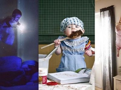 Η απίθανη φωτογράφηση ενός βρέφους κοριτσιού από τον φωτογράφο πατέρα της!