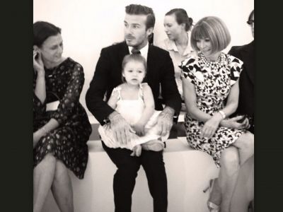 Ντέιβιντ Μπέκαμ: Αγκαλιά με την Χάρπερ στο σόου της μαμάς!