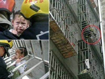 Σώθηκε 3χρονο κοριτσάκι που βρέθηκε κρεμασμένο από τον τέταρτο όροφο