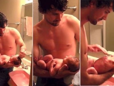 Μοναδικό: Δείτε πώς κάνει μπάνιο αυτός ο μπαμπάς την κόρη του!(βίντεο)