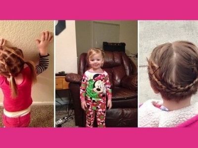 Αυτός ο μπαμπάς δεν ήξερε πώς να χτενίσει τα μαλλιά της κόρης του και έτσι πήγε σε σχολή για να μάθει!