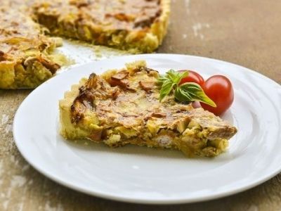 Τάρτα με χοιρινό, γραβιέρα και πράσο από τον Γιώργο Γεράρδο