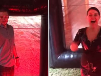 Αυτό το ζευγάρι δεν είχε νταντά να κρατήσει το παιδί, αλλά ο σύζυγος είχε μπόλικη φαντασία (vds)