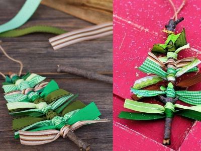 Φτιάξτε υπέροχα minimal χριστουγεννιάτικα δεντράκια με 2 μόνο υλικά