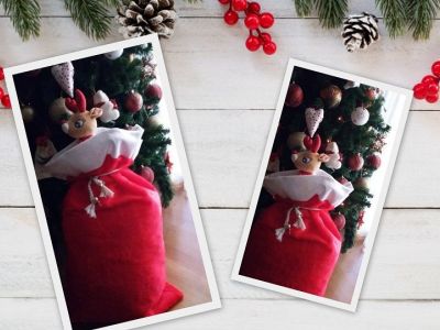 Φτιάξτε χειροποίητο γούνινο χριστουγεννιάτικο σάκο του Αϊ Βασίλη με 4 μόνο υλικά