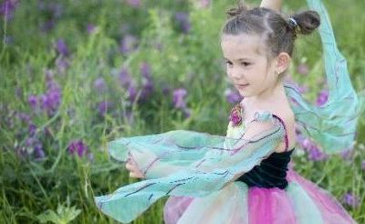 Αποκριάτικη στολή για κορίτσια: Ροζ Νεράιδα των Λουλουδιών