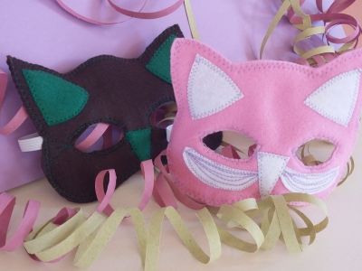 DIY: Χειροποίητες παιδικές αποκριάτικες μάσκες από τσόχα