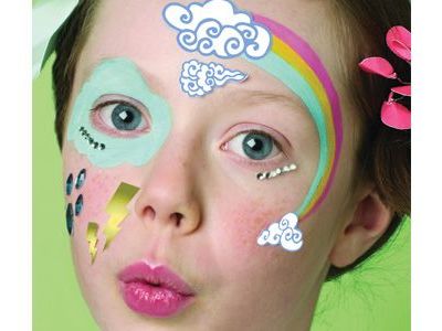 Αποκριάτικο face painting για κορίτσια: Ουράνιο τόξο