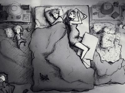 Τα ασπρόμαυρα σκίτσα ενός συζύγου με τις οικογενειακές του στιγμές θα σας συγκινήσουν (pics)