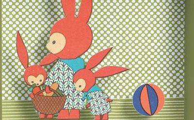 Πασχαλινό δωράκι: Καδράκι τοίχου με λαγουδάκια