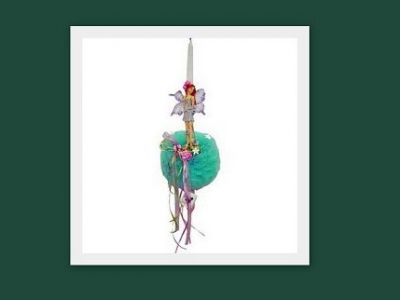 Ιδέες για πασχαλινή λαμπάδα: Νεράιδα λουλούδια πονπον