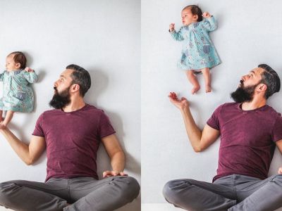 Η φωτογράφηση μπαμπά με το νεογέννητο μωρό, που μας άφησε με το στόμα ανοιχτό