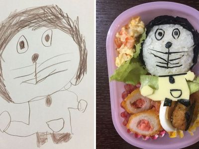 Μπαμπάς μετατρέπει τις ζωγραφιές της κόρης του σε υπέροχα σνακ (pics)