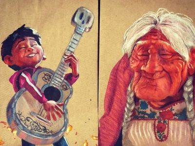 Μπαμπάς ζωγραφίζει τις χάρτινες σακούλες κολατσιού των παιδιών του και γίνεται viral (pics)