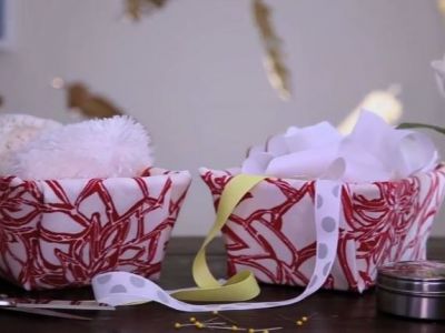 DIY: Υφασμάτινα καλάθια για να έχετε τα πάντα σε τάξη (vid)