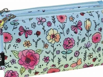 Σχολική κασετίνα τριπλή για κορίτσια