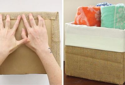 Φτιάξτε μόνοι σας μοδάτα διακοσμητικά καλάθια από χάρτινα κουτιά (vid)