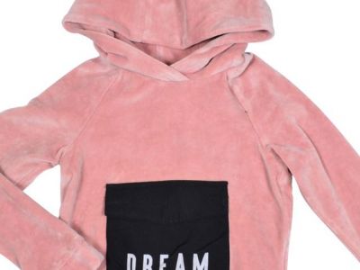 Μπλούζα από ροζ βελούδο για κορίτσια