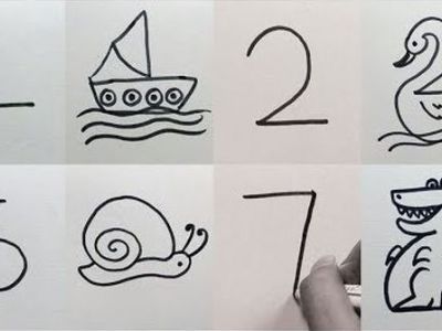 Πώς θα μάθει ένα παιδί να ζωγραφίζει: Μετατρέψτε τους αριθμούς σε υπέροχες ζωγραφιές (vid)