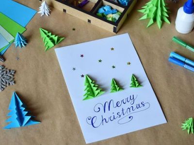 Δείτε βήμα- βήμα πώς θα φτιάξετε όμορφες χριστουγεννιάτικες κάρτες (pics)
