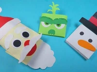 Πώς να φτιάξετε χάρτινες χριστουγεννιάτικες φιγούρες κουκλοθέατρου (vid)