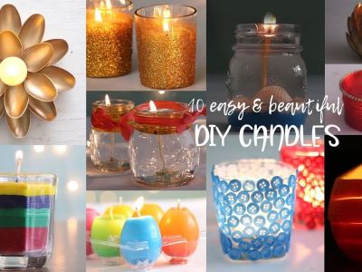 Δείτε πώς να φτιάξετε μόνοι σας διακοσμητικά κεριά για το σπίτι (vid)