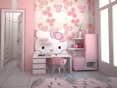 Hello Kitty: Είκοσι ιδέες διακόσμησης του παιδικού δωματίου με την πιο όμορφη γατούλα (pics +vid)