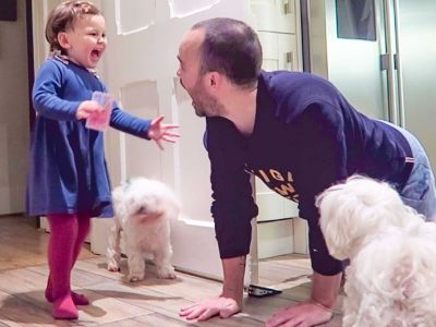 Οι απίθανες αντιδράσεις παιδιών όταν ο μπαμπάς επιστρέφει στο σπίτι (vid)