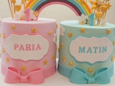 Γενέθλια διδύμων: Εντυπωσιακές ιδέες για να διακοσμήσετε την τούρτα (pics)