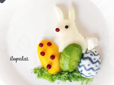 Το Πάσχα στο πιάτο τους: Διακοσμήστε τα πιάτα των παιδιών με φρούτα και λαχανικά (pics)