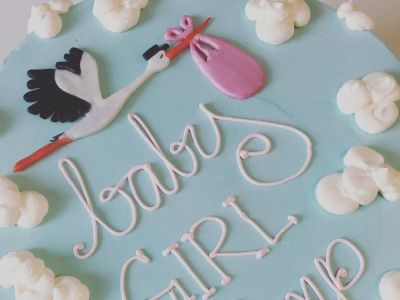 Baby shower με θέμα τον πελαργό (pics)