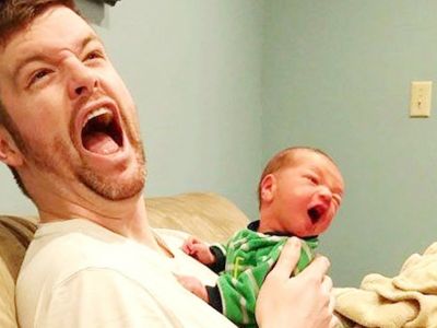 Πολύ γέλιο! Όταν οι μπαμπάδες «προσέχουν» τα μωρά (vid)